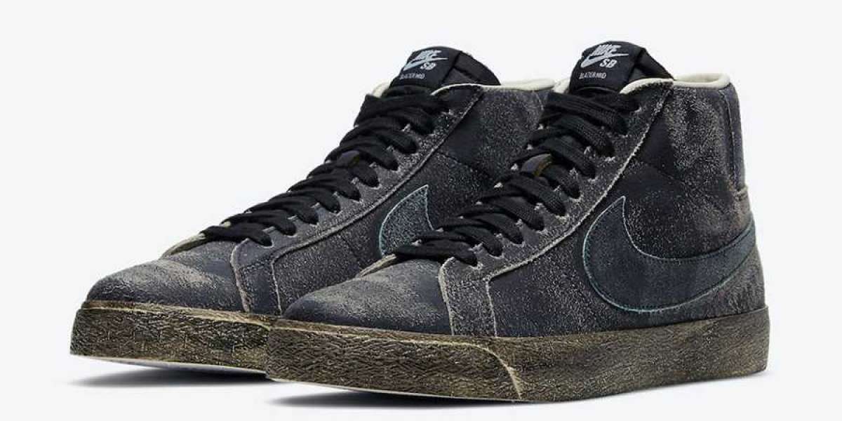 Nike SB Blazer Mid “Faded Black” DA1839-001 is available on March 13