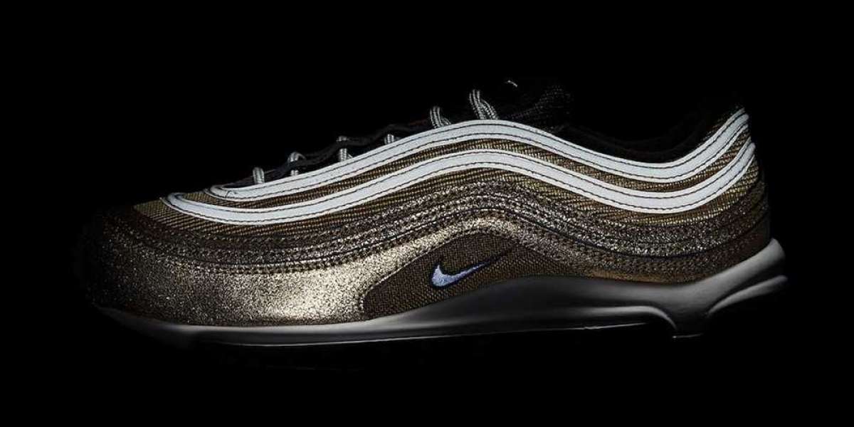 2021 New Nike Air Max 97 "Cracked Gold" DO5881-700 Luxurious bronze texture!