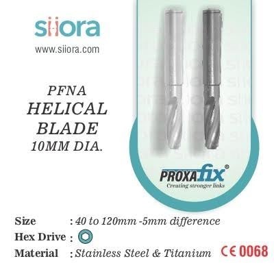 PFNA Helical Blade 10mm Dia | Siora Surgicals Profile Picture